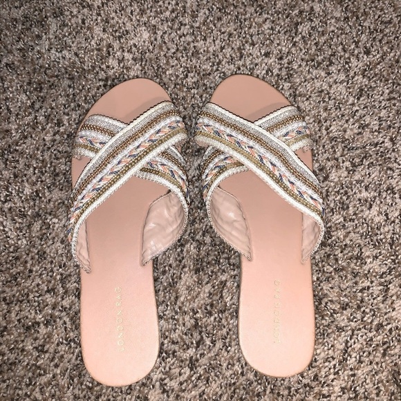 Embellished Slide on Sandals - Picture 2 of 3
